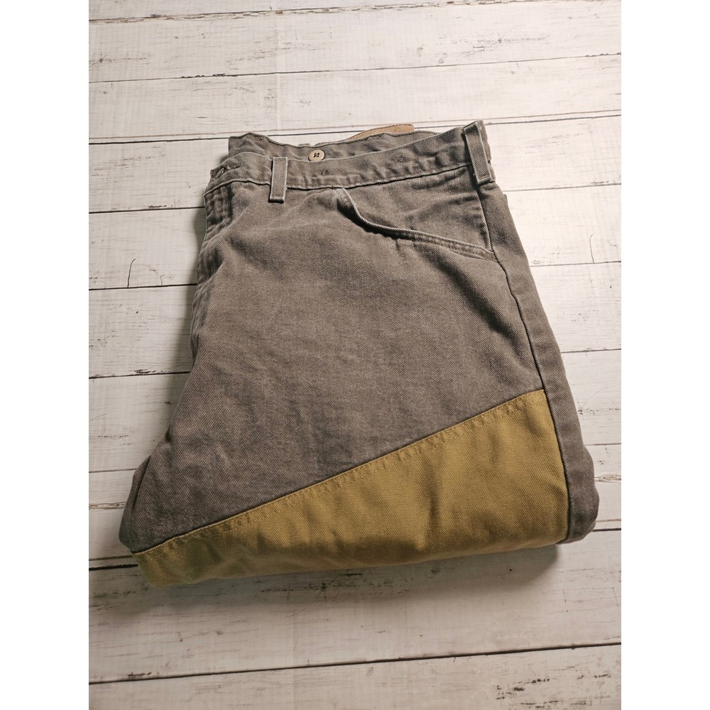 Wrangler Upland Field Pants Mens 42x32‎ Brown Tan Brush Hunting Utility E375-008